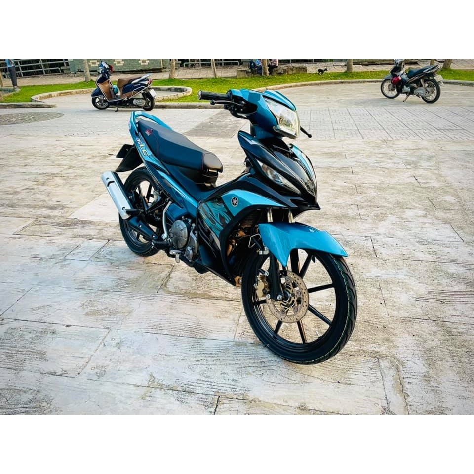 Tem Rời Dán Xe Exciter 135 2011 Mẫu LC 2021 Xanh Đen Trắng Cực Đẹp, Hàng 3 Lớp Chất Lượng Cao