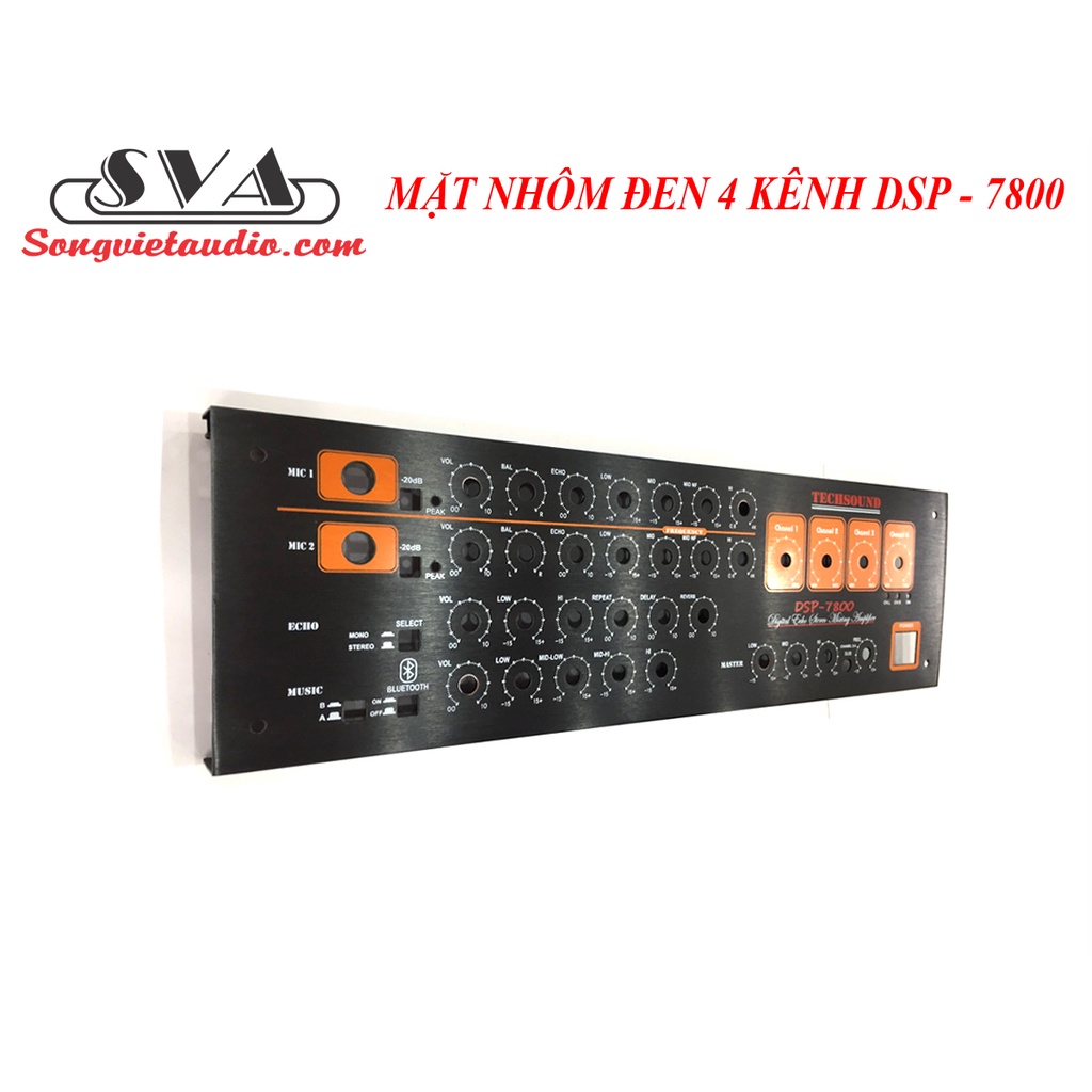 MẶT AMPLI  4 KÊNH DSP7800 NHÔM - 1 MẶT