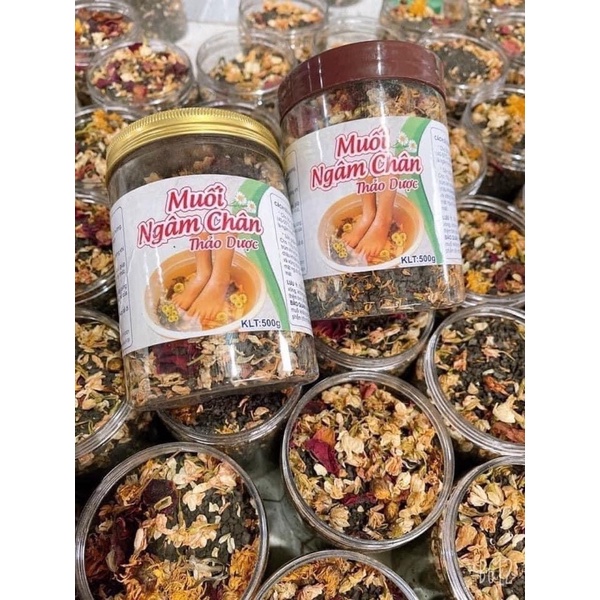 Muối ngâm chân thảo dược hộp 500g