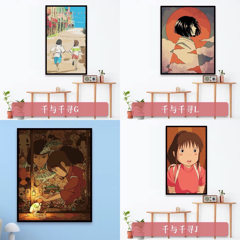 [ORDER]Tranh sơn dầu số hóa hình Spirited Away Vùng đất linh hồn | BigBuy360 - bigbuy360.vn
