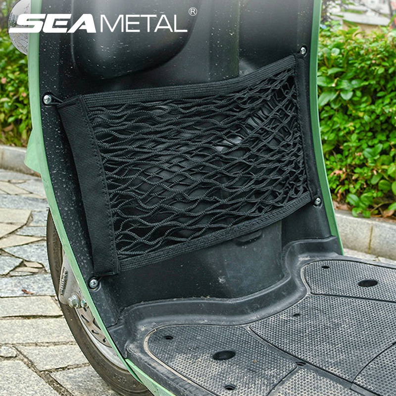 Túi lưới lưu trữ nylon cho xe máy Xe đạp điện Scooter Túi lưới lưu trữ phía trước