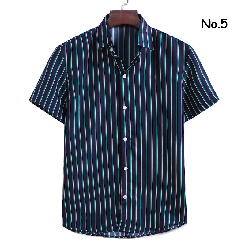 Áo Sơ Mi Tay Ngắn Kẻ Sọc Thời Trang Cho Nam | BigBuy360 - bigbuy360.vn