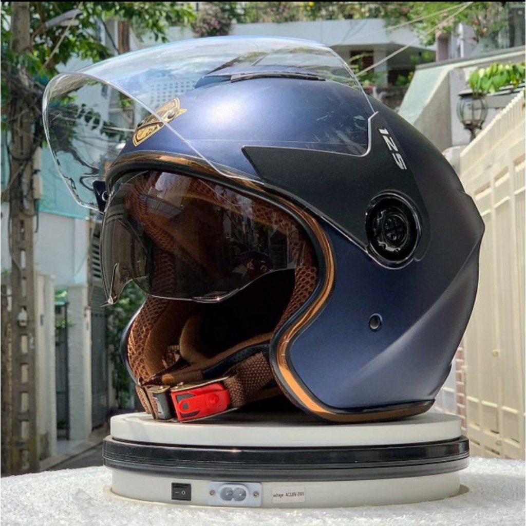 Mũ Bảo Hiểm 3/4 Đầu Napoli N125 Hai Kính Đi Được Cả Ngày và Đêm