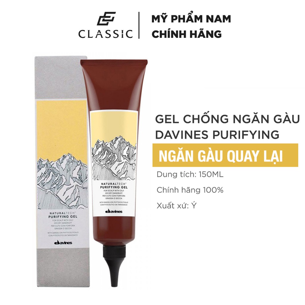 [HÀ NỘI] Gel Chống Và Ngăn Gàu Davines Purifying 150ml