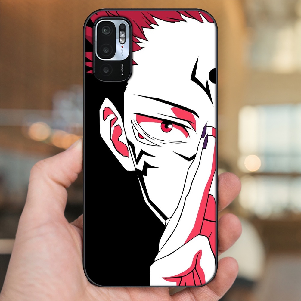 Ốp lưng Xiaomi Redmi Note 10 5G viền đen in hình Yuji Jujutsu Kaisen