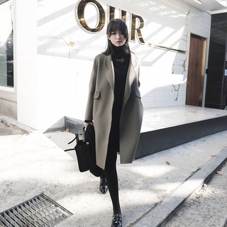 (Hàng Đẹp)Ảnh thật 5 hình cuối-HC016.Áo khoác dạ cashmere phong cách sành điệu