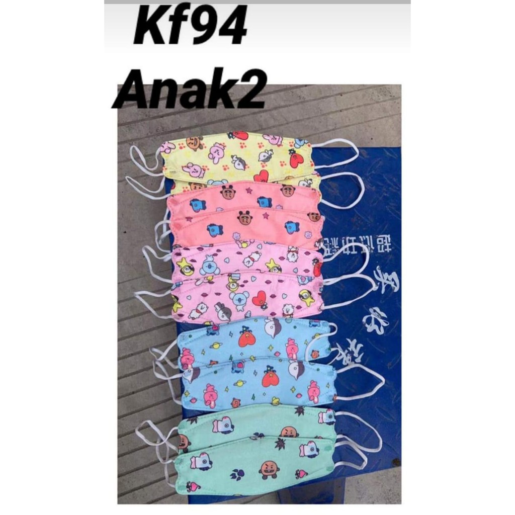 (Hàng Mới Về) Set 10 Khẩu Trang Kf94 Bts Bt21 Kn94