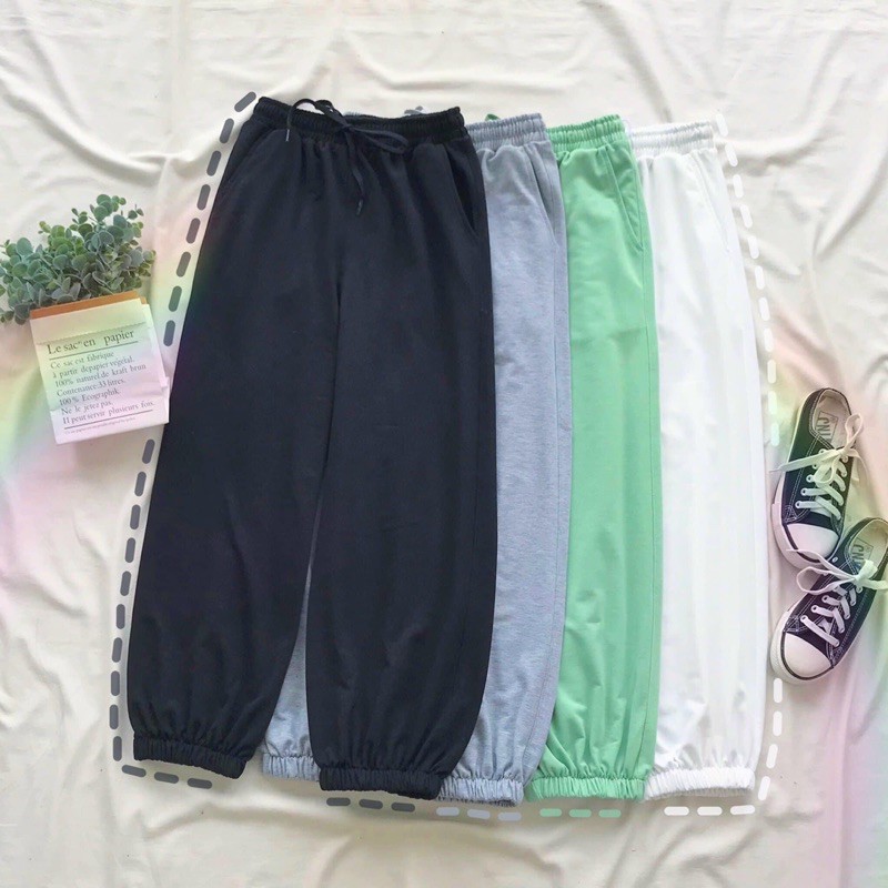 Quần Jogger LongPant Basic Ống Bo Chun Kèm Ảnh Thật