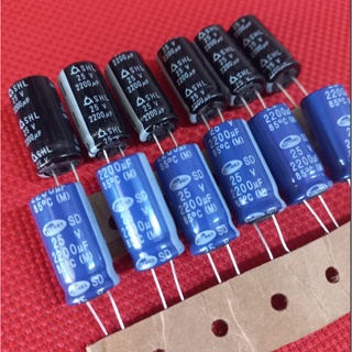 Tụ 25v 2200uf samwha- tụ hóa 13x25mm