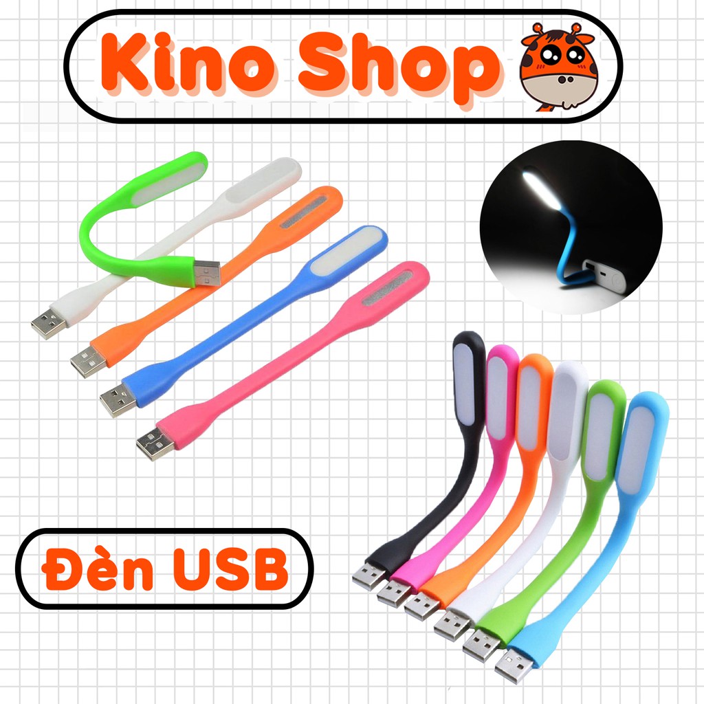 Đèn led cắm cổng USB dẻo siêu sáng kết nối vào máy tính laptop hoặc sạc dự phòng Kino Shop