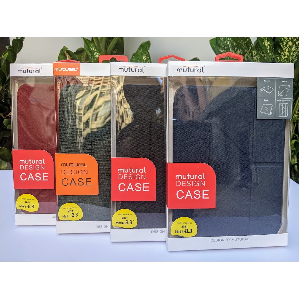 Bao da Ipad Mini 6 – Mutural có khay để bút cao cấp