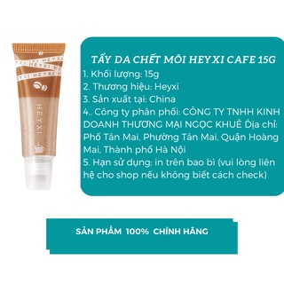 Tẩy da chết môi Heyxi Cafe 15G