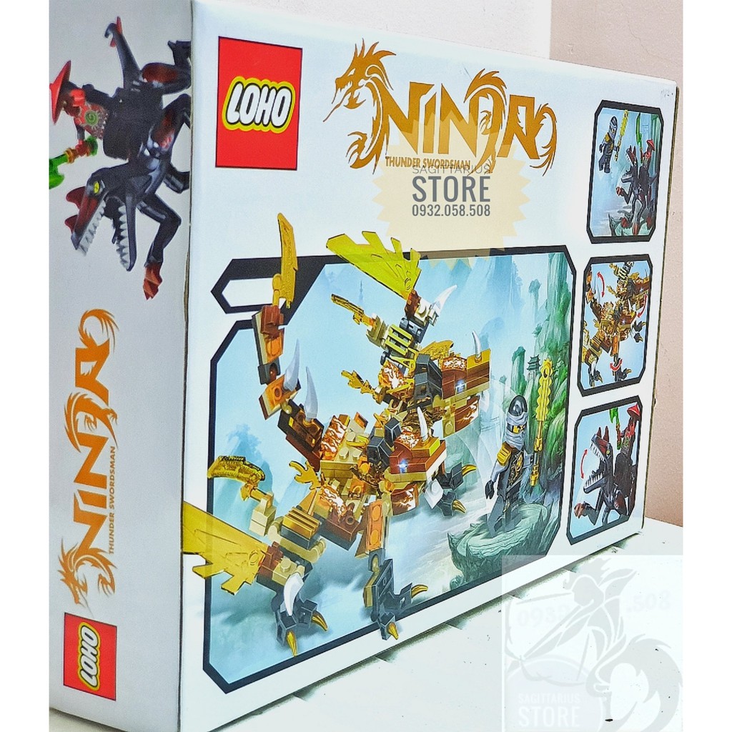 LEGO NinjaGo Lắp Ráp Robot Rồng , Khủng Long SX3009-1 ( Vàng - 241 Miếng )