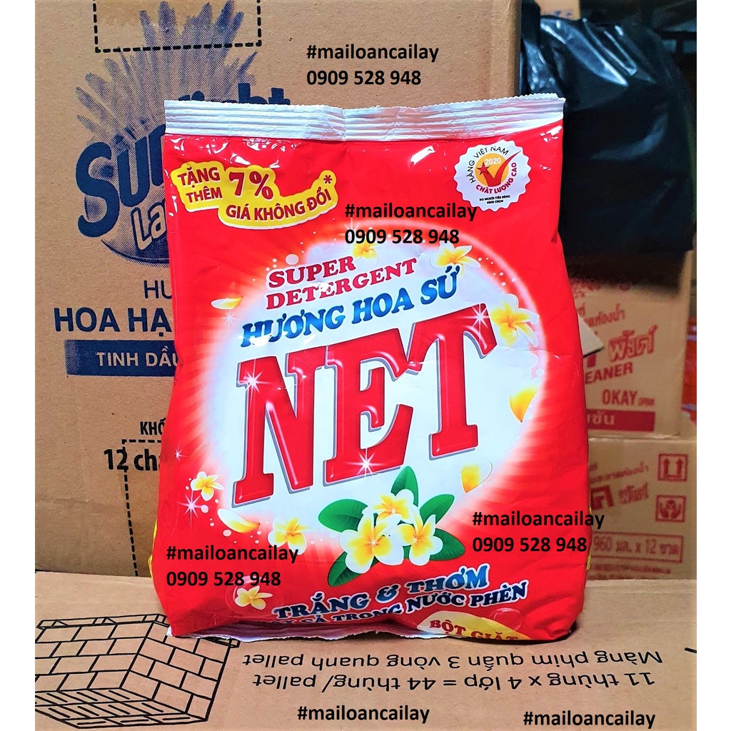 Bột giặt NET hương hoa sứ 600g