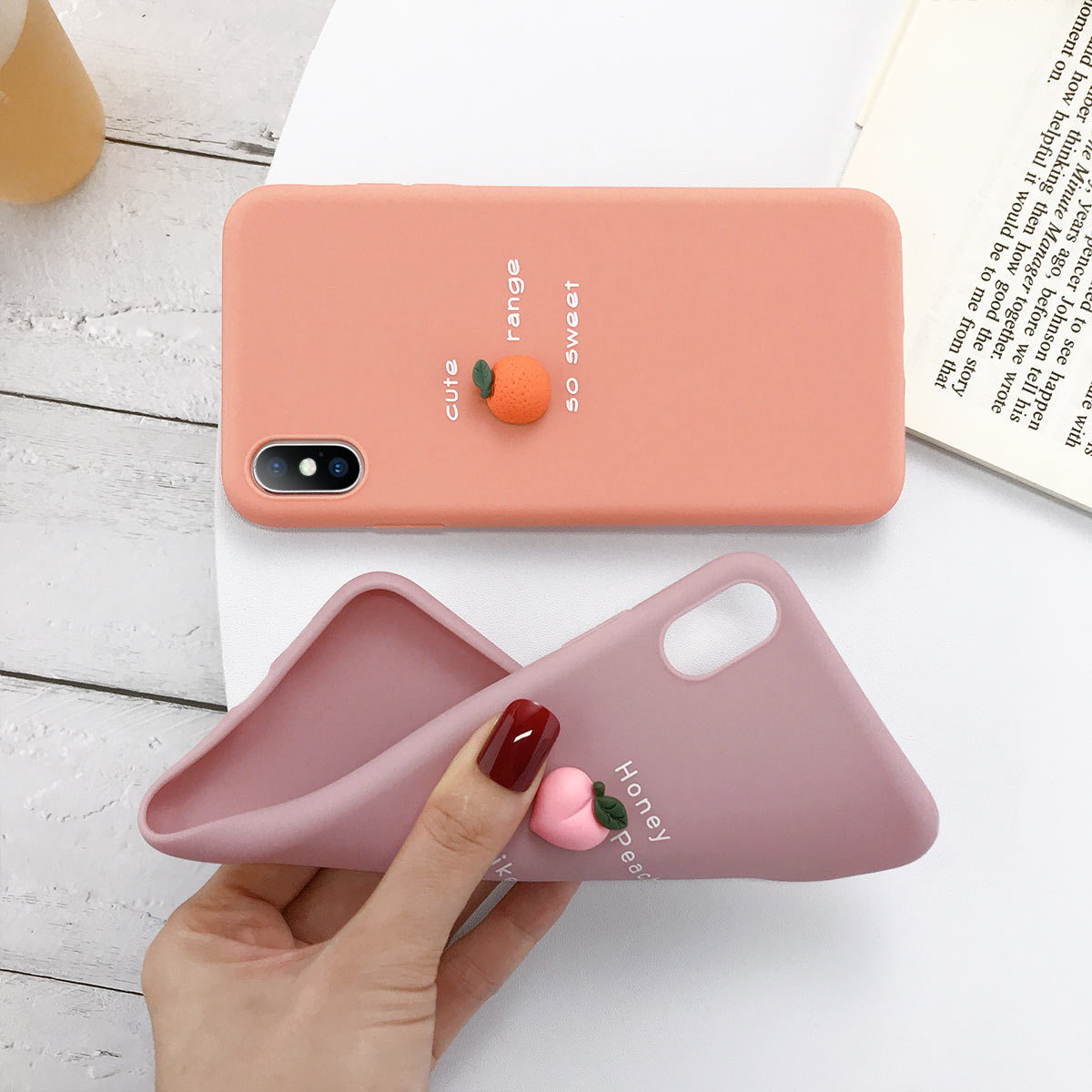 Ốp điện thoại TPU dẻo mẫu trái cây 3D DIY chống sốc trầy xước cho IPhone 11 Pro XR/XS/X 7 8 Plus | BigBuy360 - bigbuy360.vn