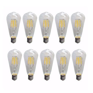 Combo 10 bóng led edison st64 4w - màu 2700k vàng ấm