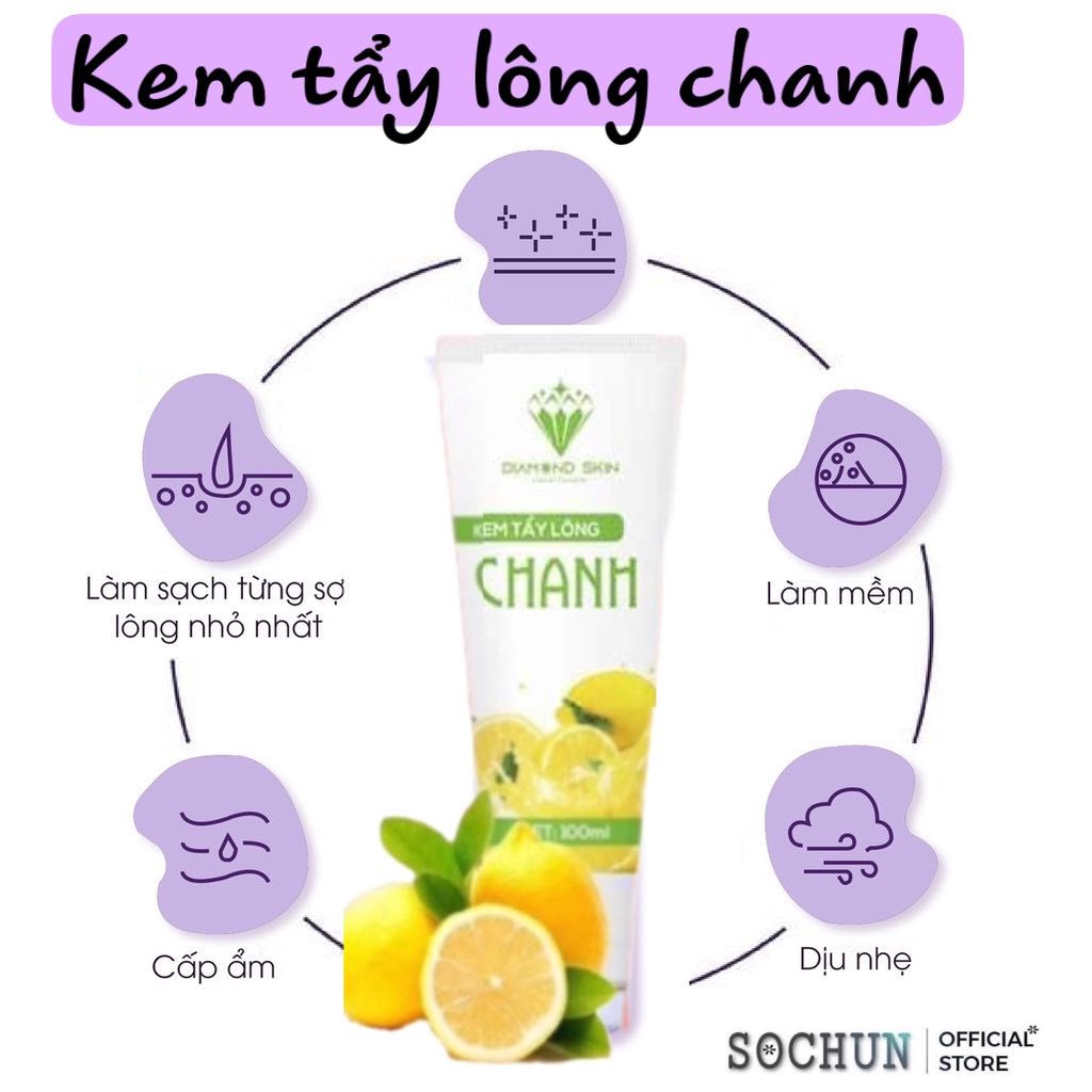 Kem Tẩy Lông vùng kín lông nách Chanh Gấc CHÍNH HÃNG triệt Lông vĩnh viễn tay chân nách râu ria mép Sochun Official | BigBuy360 - bigbuy360.vn