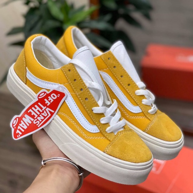 Giày vans màu vàng hàng 1:1