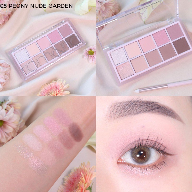 Bảng Phấn Mắt 10 Màu Siêu Lấp Lánh Romand Better Than Eye Palette