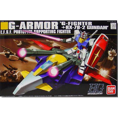 Đồ chơi lắp ráp Anime Nhật Bandai Gundam HGUC 050 G-Armor  Serie HG Universal Century