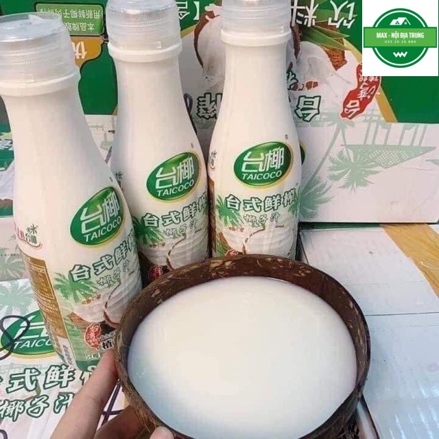 Thùng 15 chai Sữa dừa Taicoco 500ml - Có thạch dừa siêu ngon bổ dưỡng