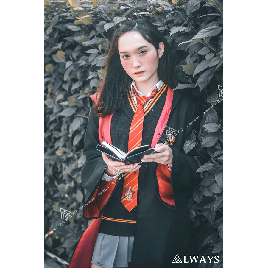 Áo choàng đỏ Nam/nữ - Trang phục Phù thuỷ hoá trang phù thuỷ - Chuẩn hàng ALWAYS Store