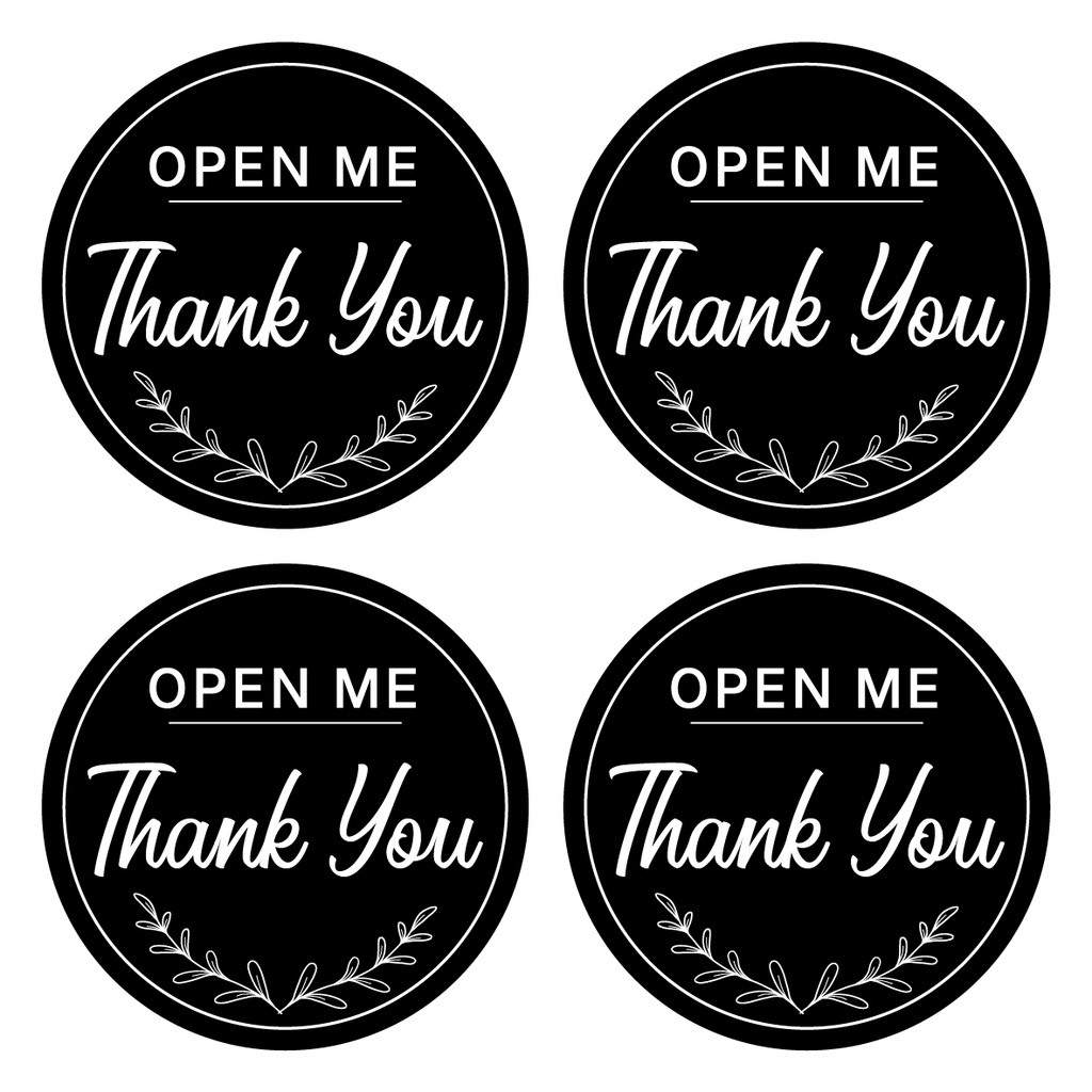 SET 100 Tem ThankYou Decal dán sắc nét  - Tem Thank You, Tem Cảm Ơn Cao Cấp,TAG Thank You, Sticker Cảm Ơn.