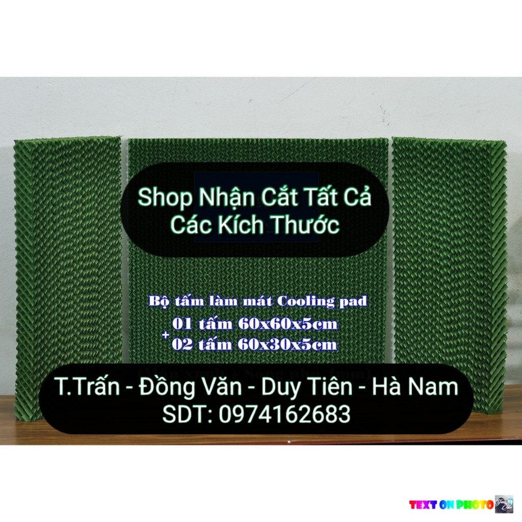 Bộ ba làm mát colling pad ComBo màu xanh