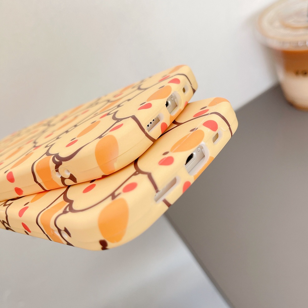Ốp Điện Thoại Dẻo Họa Tiết Chú Gà Màu Vàng Kèm Giá Đỡ Cho Iphone 12 pro max 11 pro max xs max xr x 7 8 plus