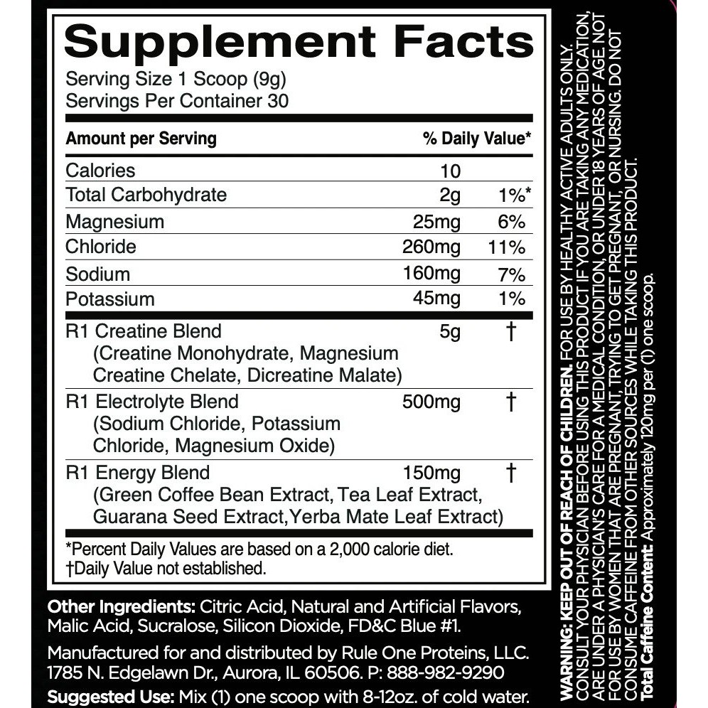 Thực Phẩm Bổ Sung Rule 1 Charged Creatine 30 Lần Dùng