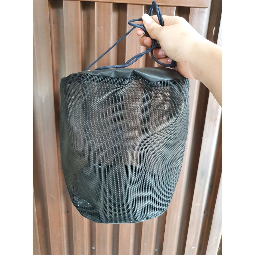 Túi giỏ đựng mồi câu cá dế giun sâu nhái