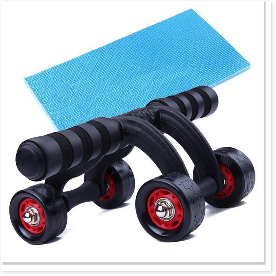Con lăn tập bụng 4 bánh cao cấp , Máy tập cơ bụng con lăng bánh xe tập thể dục nam nữ, kìm tập cơ tay