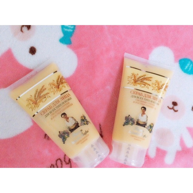 Gel tẩy da chết bà già Nga Agafi