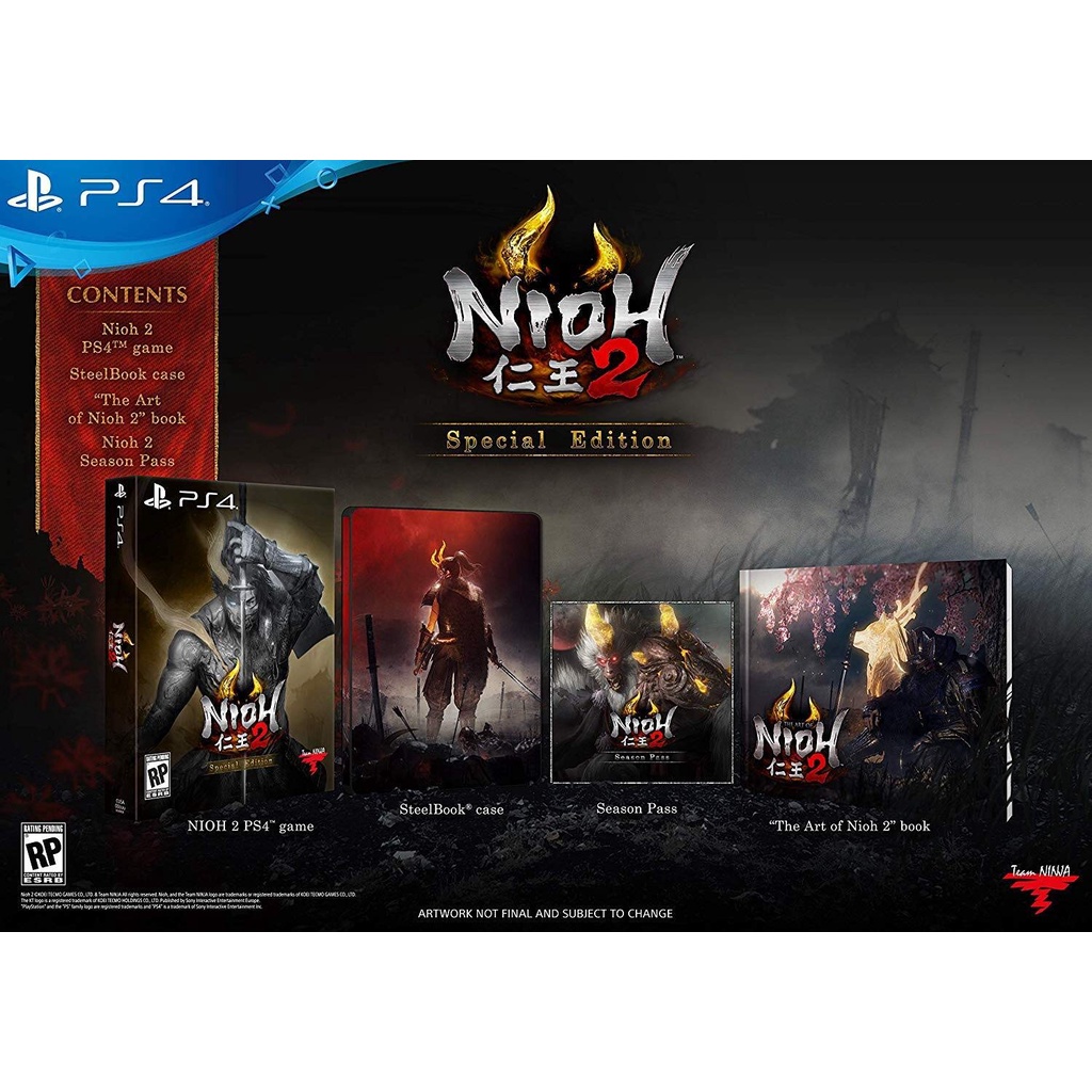 Đĩa Game PS4 - Nioh 2 Special Edition Hệ US