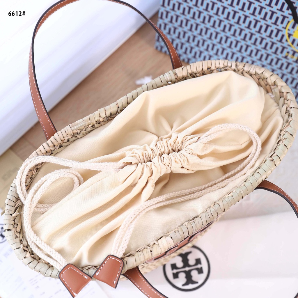 Túi Tote Đan Rơm Tory Burch Ella 6612