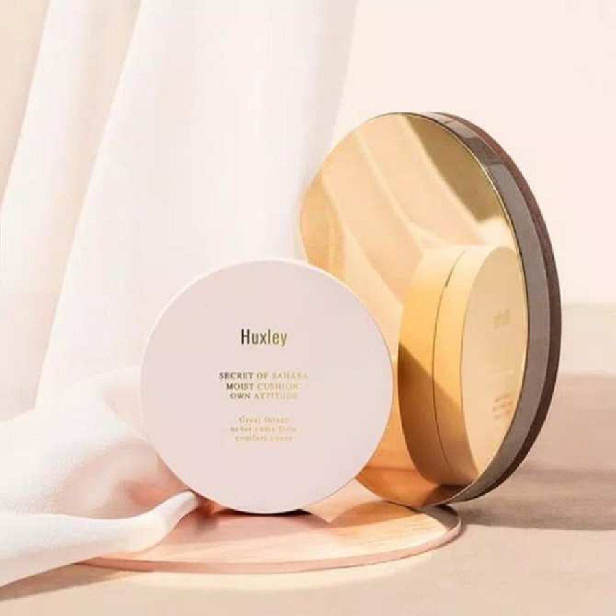 Phấn nước trang điểm dưỡng ẩm và làm dịu da Huxley Moist Cushion