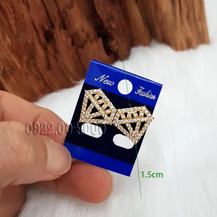 Bông tai nữ đính nhiều đá