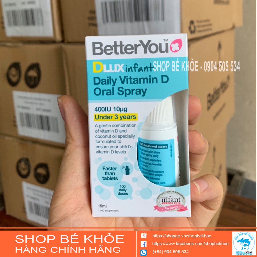D3 dlux xịt 400iu