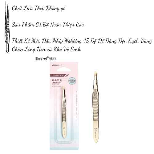Nhíp Nhổ Lông Mày Hiệu TRIKEEL Cao Cấp Nhíp Xéo Nhíp Thẳng Cầm Tay