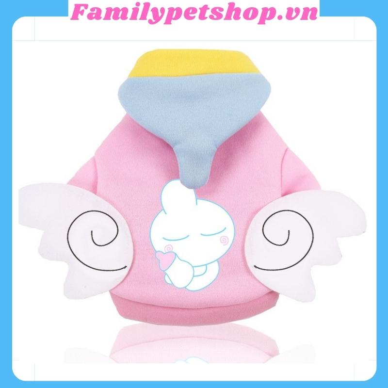 Áo cho chó mèo mẫu áo nỉ mùa đông có mũ siêu ấm-familypetshop.vn