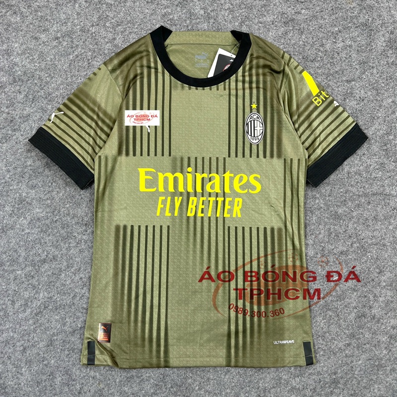 AC MILAN 22/23 - Áo Bóng Đá bản PLAYER hàng Thái - AC RÊU 22/23