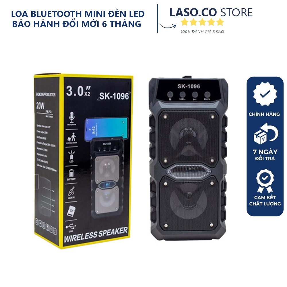 Loa Bluetooth Karaoke Mini Có Mic Hát Dây Dài 3m Giá Rẻ Âm Thanh Siêu Hay Bass Mạnh - Bảo Hành 1 Đổi 1 - MSP38389