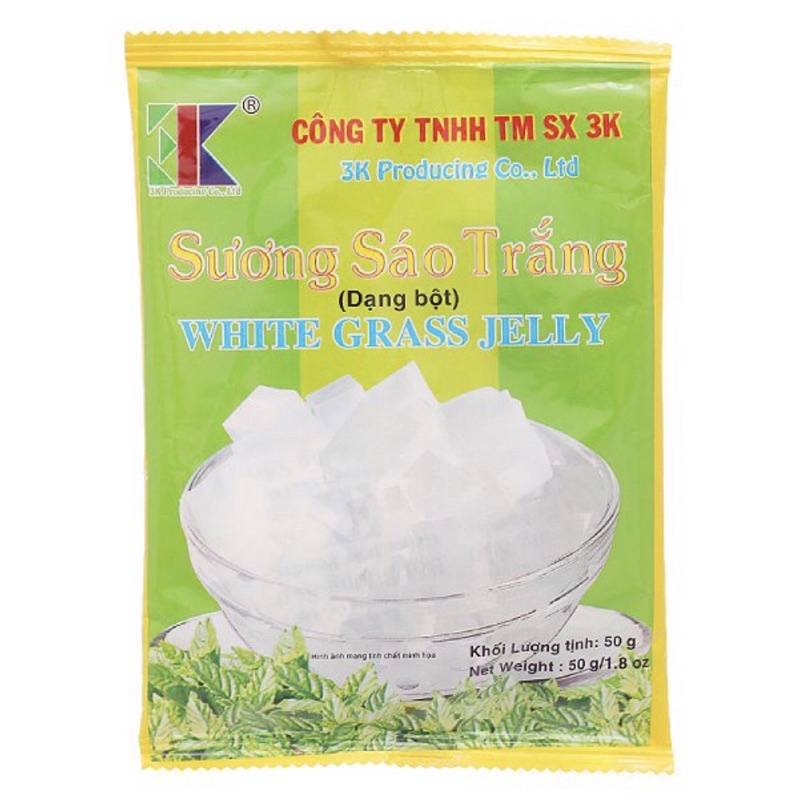 Bột Sương Sáo Trắng 3K Gói 50G