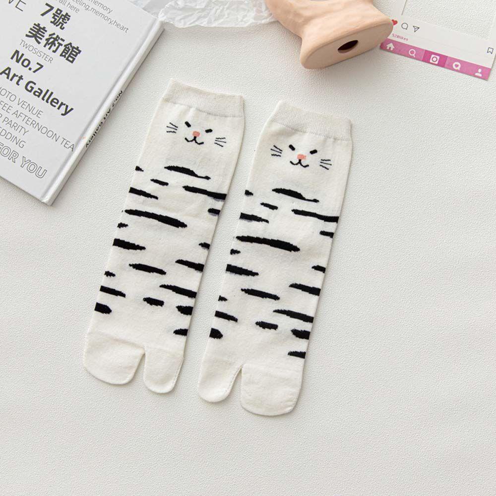 FORBETTER Vớ Cotton Xỏ Ngón Họa Tiết Động Vật Vui Nhộn Cho Nam Và Nữ