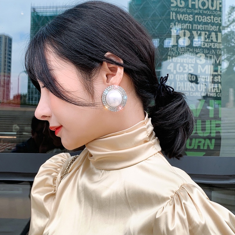 Khuyên Tai Nữ Đính Ngọc Thời Trang Sang Trọng