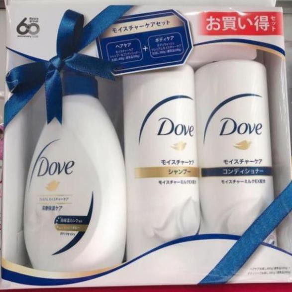 Bộ dầu gội xả tắm DOVE Set 3 Nhật Bản (PSB-MART)