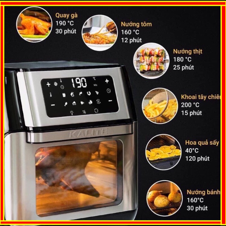 [ BẢN CẢI TIẾN] NỒI CHIÊN KHÔNG DẦU KALITE Q10 / TẶNG KẸP VÀ BÌNH XỊT DẦU | BigBuy360 - bigbuy360.vn