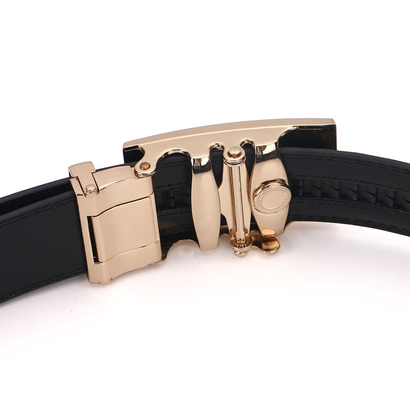 Thắt lưng từ da bò mềm mại phối khóa tự động cho nam 663