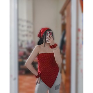 Set Áo yếm - Khăn turban - Chun cột tóc Dios