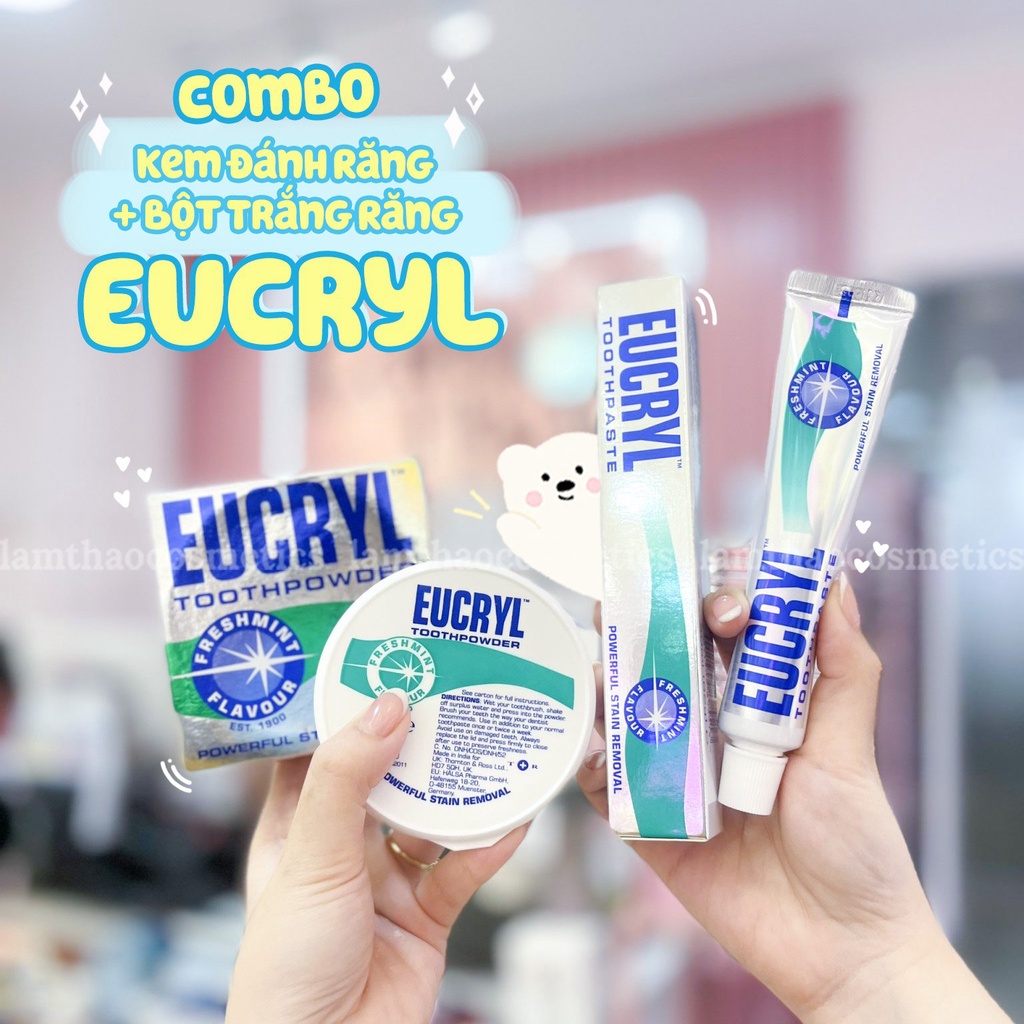 Kem Đánh Sạch Trắng Răng Eucryl Toothpaste